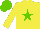 Silk - Yellow body, light green star, yellow arms, light green cap