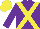 Silk - Purple, yellow cross belts, yellow cap