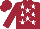 Silk - Maroon, white stars, ''d & d'' on sleeves