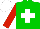 Silk - Green, white cross, red arms, white cap