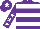 Silk - Purple, white hoops, purple sleeves, white stars, purple cap, white star