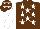 Silk - Brown, white stars, sleeves and cap