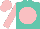 Silk - Turquoise, pink disc, pink sleeves, pink cap