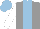 Silk - Grey, Light Blue stripe, white sleeves, Light Blue cap