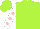 Silk - Lime green, pink , white sleeves  pink dots
