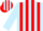 Silk - Light Blue and Red stripes, Light Blue sleeves