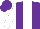Silk - Purple body, white stripe, white arms, purple cap