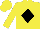 Silk - Yellow body, black diamond, yellow arms, yellow cap