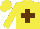 Silk - Yellow body, brown saint's cross andre, yellow arms, yellow cap