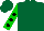 Silk - Forest green, black spots on green sleeves