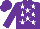 Silk - Purple and white stars