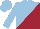 Silk - Light blue & maroon diagonal halves