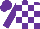 Silk - Purple, white checked