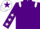 Silk - Purple, White epaulets, Purple sleeves, White stars, White cap, Purple star