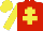 Silk - Red, Yellow cross of Lorraine, sleeves and cap