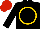 Silk - Black, gold circled 'm&amp;d', red cap