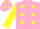 Silk - Pink, Yellow spots, sleeves and spots on cap