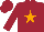 Silk - Maroon with orange star