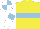 Silk - Yellow, light blue hoop, white sleeves, light blue armlets, white and light blue quartered cap
