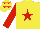 Silk - Yellow, Red star and sleeves, Yellow cap, Red stars
