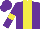 Silk - Purple, yellow panel, yellow armlets on sleeves