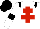 Silk - White, red cross of lorraine, black epaulets, black armlets, black cap