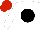 Silk - White, black ball, red cap