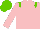 Silk - Pink, light green epaulets, pink arms, light green cap