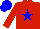 Silk - Red, Blue star and cap