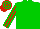 Silk - Green body, red arms, green striped, red cap, green hooped