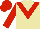 Silk - Beige body, red chevron, red arms, red cap