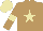 Silk - Light brown, tan star, armlets and cap