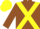 Silk - Brown, Yellow cross belts and cap