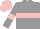 Silk - grey, pink hoop, pink armlets and cap