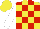 Silk - Yellow and red checked, white sleeves
