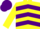 Silk - YELLOW & PURPLE CHEVRONS, yellow sleeves, purple cap
