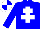 Silk - Blue, White cross of Lorraine, White and Blue quartered cap