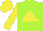 Silk - Lime green, yellow triangle, yellow sleeves, yellow cap