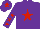Silk - Purple, red star, purple sleeves, red stars, purple cap, red star
