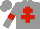 Silk - Grey, Red cross of Lorraine and armlets