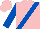 Silk - Pink, royal blue sash, royal blue sleeves, pink cap