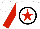 Silk - White, red star,black circle, red sleeves
