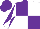 Silk - purple, white quarters, white sleeves, purple diabolo