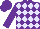 Silk - Purple, lavender diamonds, lavendar sleeves, purple cap