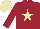 Silk - Garnet body, beige star, garnet arms, beige cap