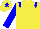 Silk - Yellow, blue epaulettes, blue sleeves, yellow cap with blue star