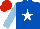 Silk - ROYAL BLUE, WHITE star, LIGHT BLUE sleeves, RED cap