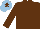 Silk - Brown, Light Blue cap, Brown star