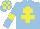Silk - light blue, yellow cross of lorraine, yellow armlets, light blue and yellow checked cap