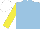 Silk - Light blue, yellow arms, white cap